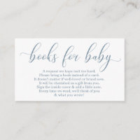 Baby Blue Book Request - Baby Shower Invitation