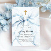 Baby Christening Card, Blue Stars, Embellished With A - View #4