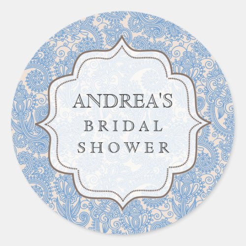 Baby Blue Bridal Shower Dessert Table Tag Label