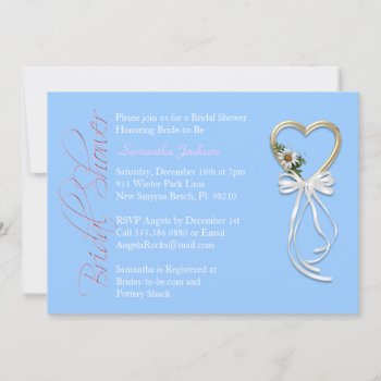 Baby Blue Bride Bridal Shower Invite by ForeverAndEverAfter at Zazzle