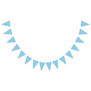 Baby Blue Bunting Flags