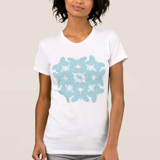 Baby Blue Butterflies T-shirt (Front)