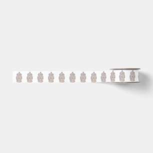 Baby Blue Chinoiserie Ginger Jar Jars  Grosgrain R Ribbon