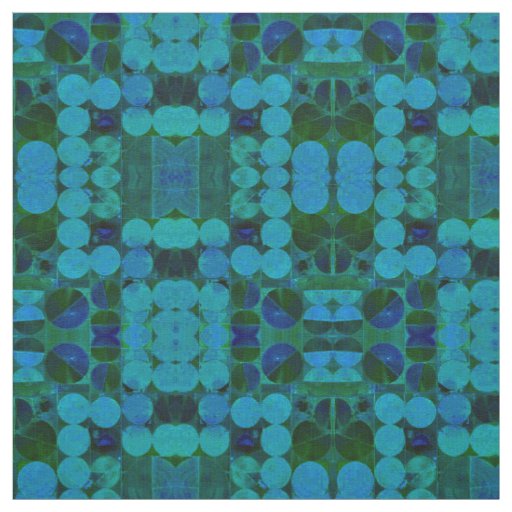 Baby Blue Circles 369 Abstract Fabric