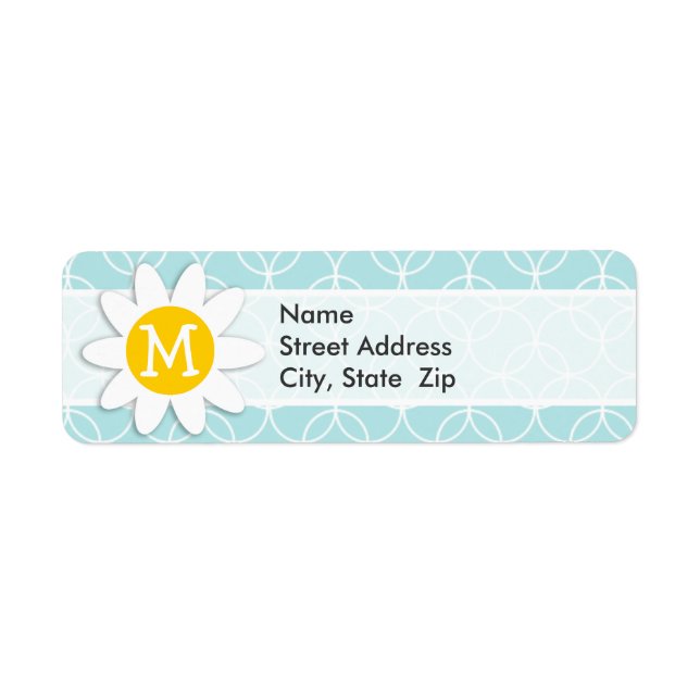 Baby Blue Circles; Daisy Label (Front)
