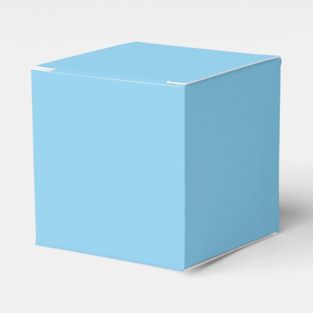Baby Blue Classic Favor Box (Front Side)