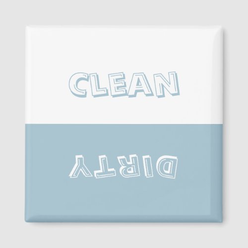 Baby Blue Clean Dirty Dishwasher Sign Magnet