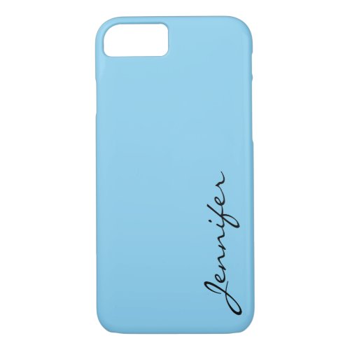 Baby blue color background iPhone 87 case