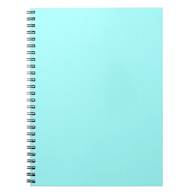 Baby Blue Color Customized Designer Notebook (Front)