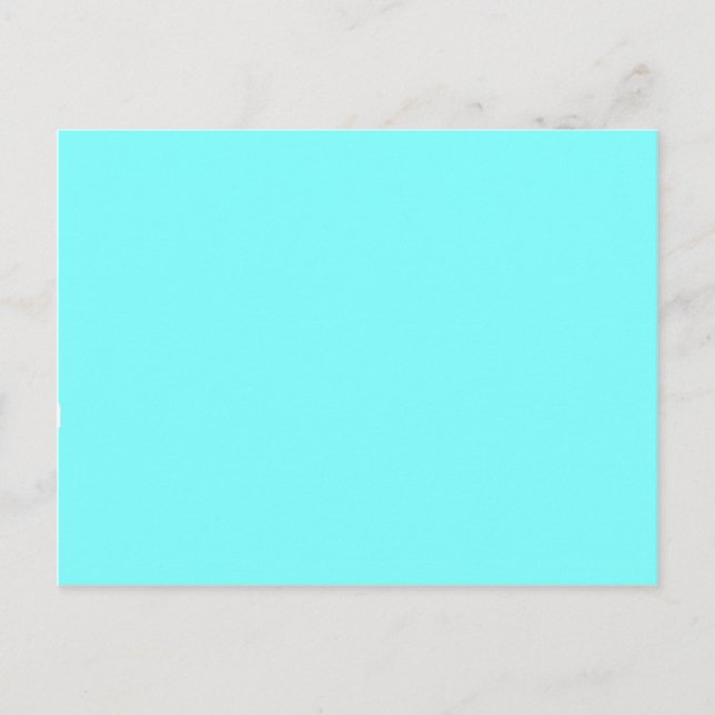 Baby Blue Color Customized Designer Postcard (Front)
