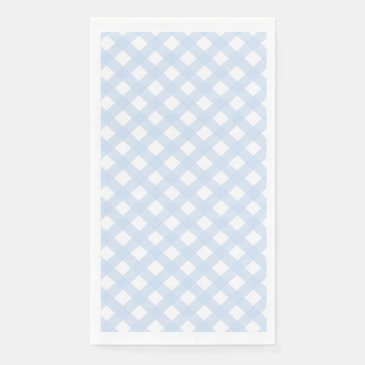 baby Blue Country Style Gingham Pattern