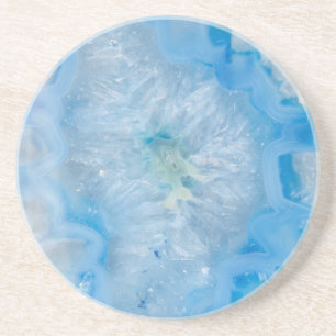 Baby Blue Crystal Agate Coaster