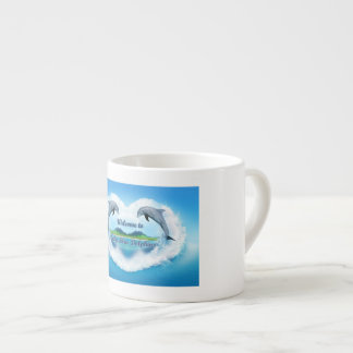 Baby Blue Dolphin Espresso  Mug