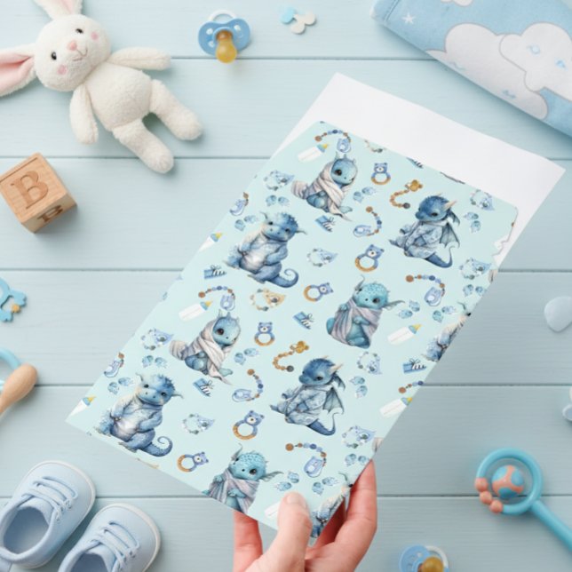 Baby Blue Dragon  Envelope Mailers (Creator Uploaded)