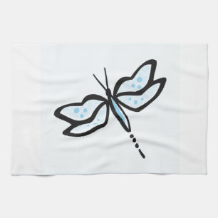 Baby Blue Dragonfly Towel