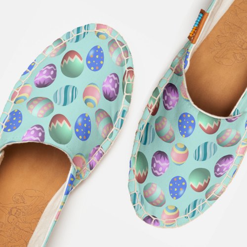 Baby Blue Easter Egg Spring Color Fun Cool Stylish Espadrilles