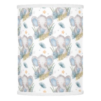 Baby Blue Elephant Custom Shower Gift Decor Lamp Shade by Precious_Baby_Gifts at Zazzle