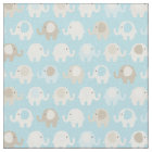 Baby Blue Elephant Pattern