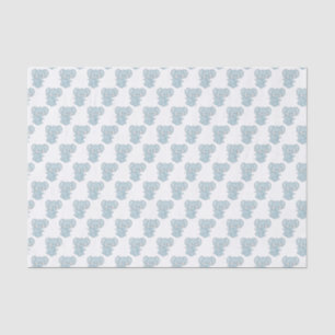 Baby Blue Elephants Tissue Paper