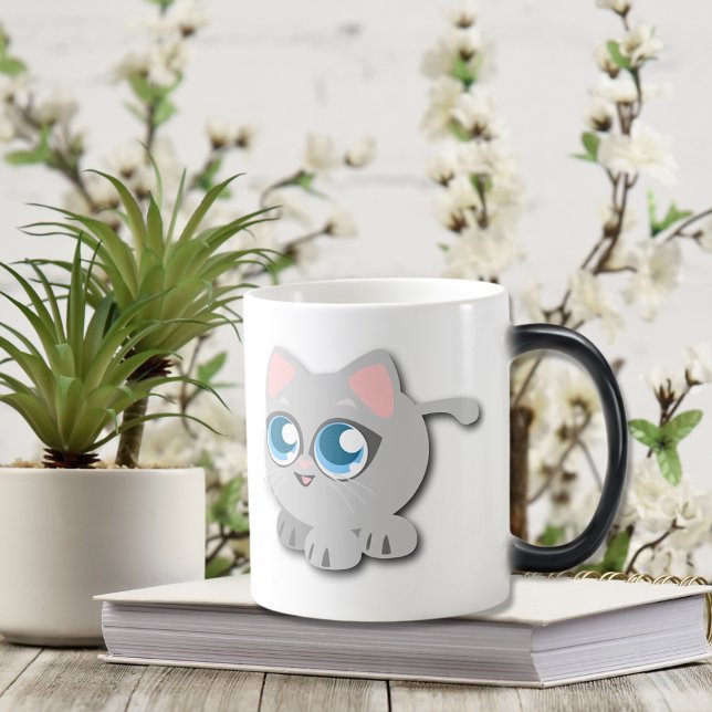 Baby Blue Eyed Round Kitten Color Morph Mug (Creator Uploaded)