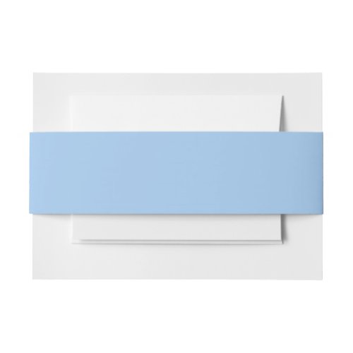 Baby blue eyes solid color  invitation belly band