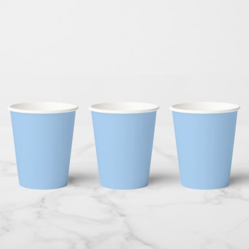 Baby blue eyes solid color  paper cups