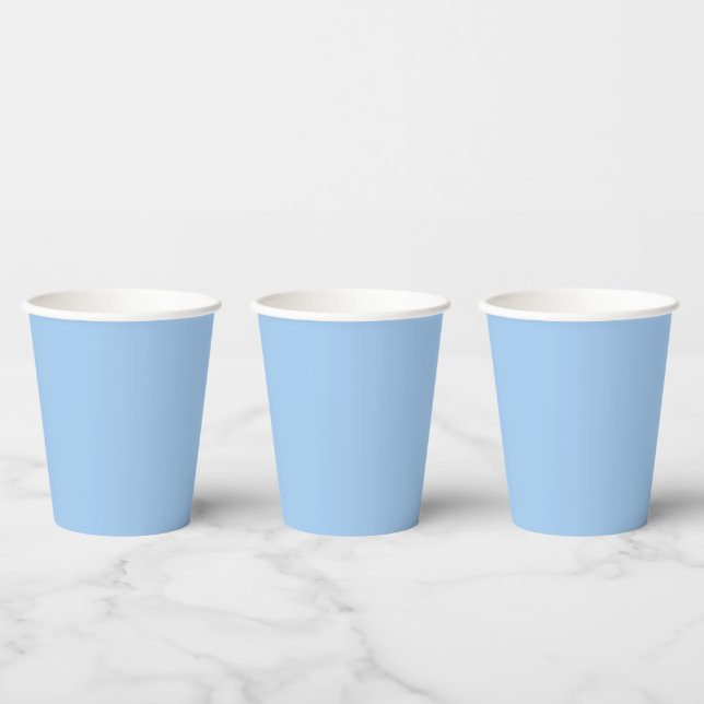Baby blue eyes (solid color)  paper cups (Multi)