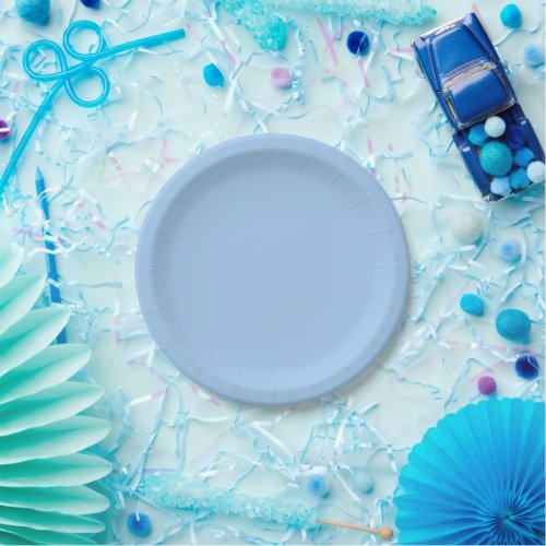 Baby blue eyes solid color  paper plates