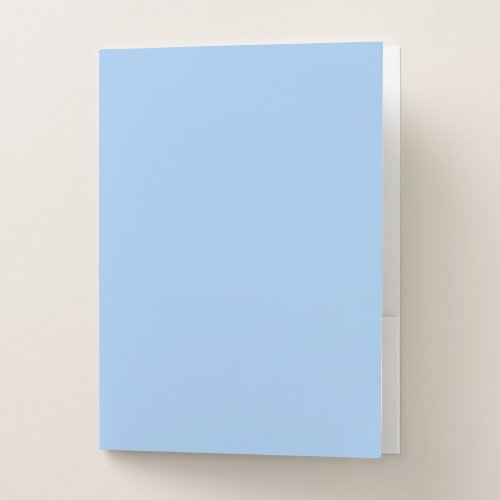 Baby blue eyes solid color  pocket folder