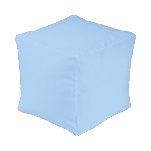 Baby blue eyes solid color  pouf