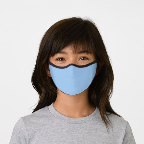 Baby blue eyes solid color  premium face mask