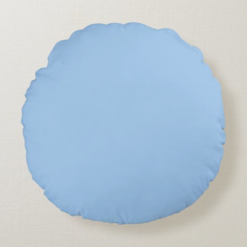 Baby blue eyes solid color  round pillow
