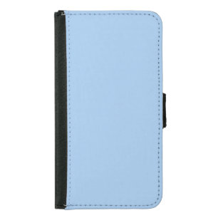 Baby blue eyes (solid color)  samsung galaxy s5 wallet case