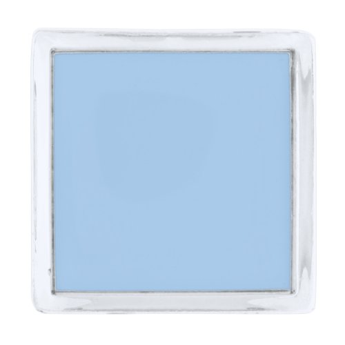 Baby blue eyes solid color  silver finish lapel pin