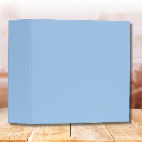 Baby Blue Eyes Solid Color | Trendy Color 3 Ring Binder
