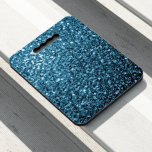 Baby blue faux glitter sparkles seat cushion<br><div class="desc">Beautiful girly glamorous light sky blue shiny glitters sparkles colors. Photo of shiny blue sparkles glitter! Faux sparkles!</div>