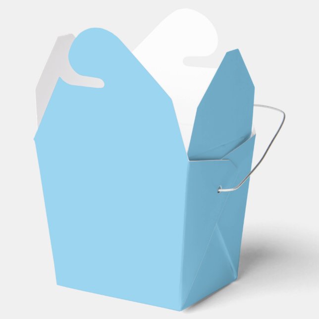 Baby Blue Favor Boxes (Opened)