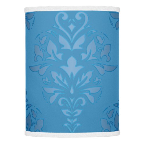 Baby Blue Floral Damask Lampshade