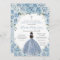 Baby Blue Floral Rose Girl Silver First Communion 