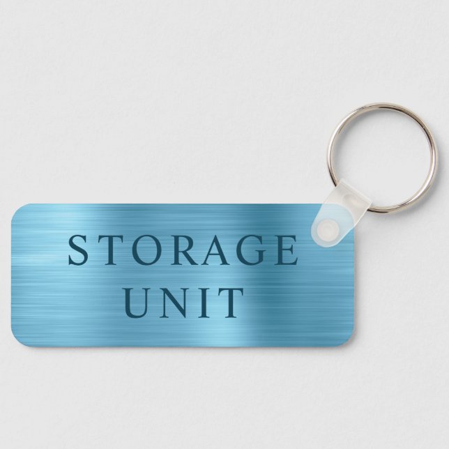 Baby Blue Foil Storage Unit Keychain (Front)