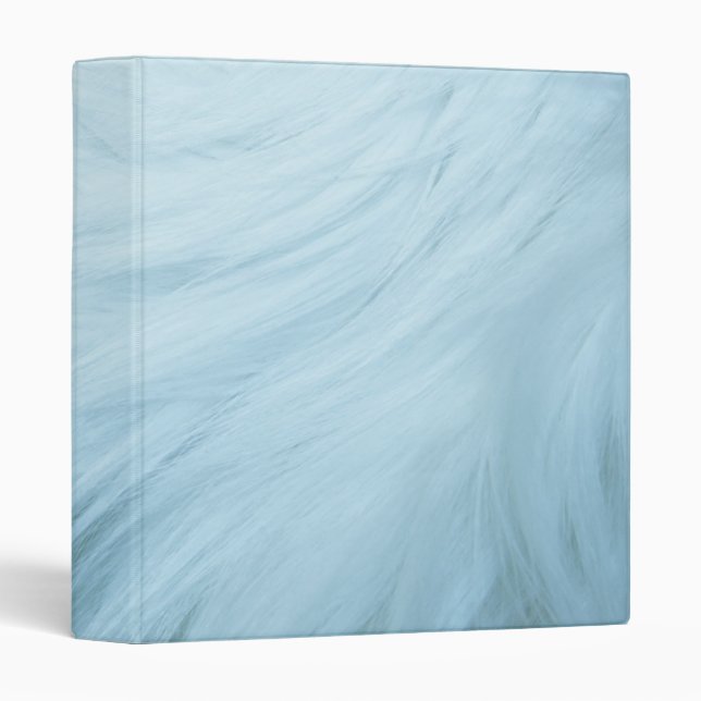 Baby blue furry binder (Front/Spine)