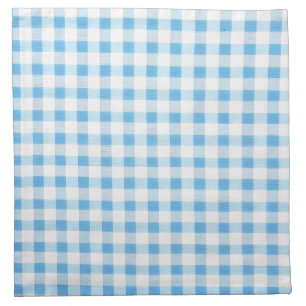 Baby Blue Gingham Cloth Napkin
