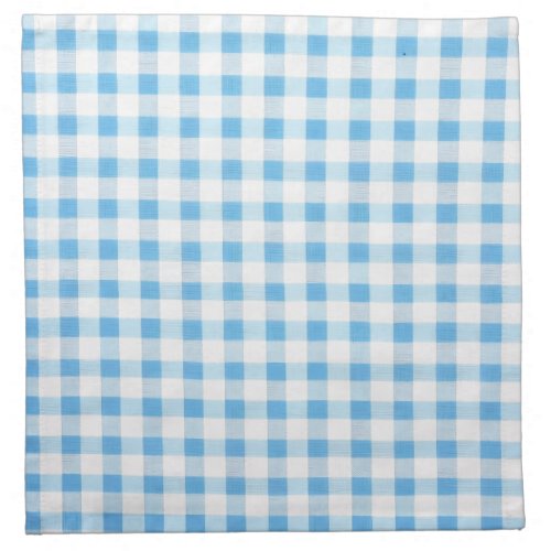 Baby Blue Gingham Cloth Napkin