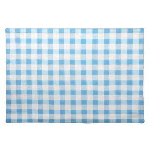 Baby Blue Gingham Cloth Placemat