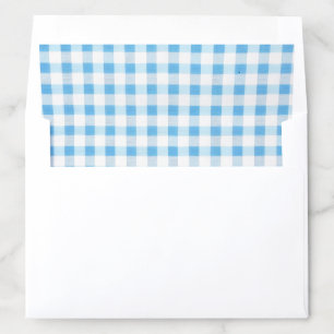Baby Blue Gingham Envelope Liner