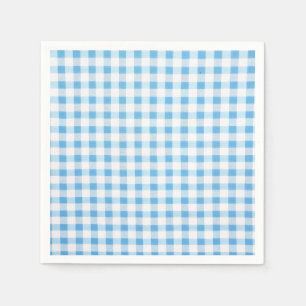 Baby Blue Gingham Napkins