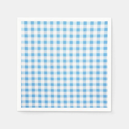 Baby Blue Gingham Napkins