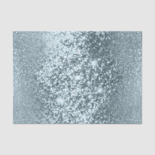 Baby Blue Glitter Background Tissue Paper