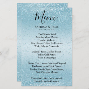 Baby Blue Glitter - Menu