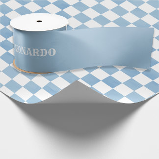 Baby Blue Happy Birthday For Boy Satin Ribbon